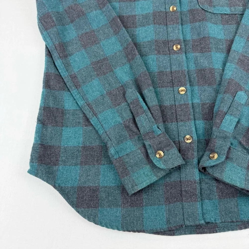 Aeropostale Boyfriend Fit Plaid Flannel Button-up Long‎ Sleeve Shirt, Women's S